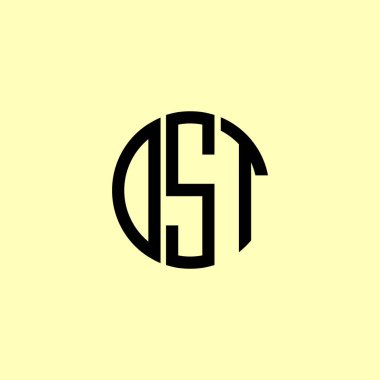 Yaratıcı Yuvarlak Harfler DST logosu. Bu başlangıç için hangi şirket veya markanın adı uygun olacaktır.