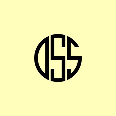 Yaratıcı Yuvarlak Harfler DSS logosu. Bu başlangıç için hangi şirket veya markanın adı uygun olacaktır.