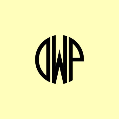 Creative Rounded Initial Letters DWP Logo. It will be suitable for which company or brand name start those initial. clipart