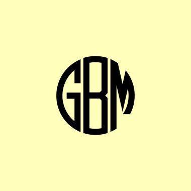 Creative Rounded Initial Letters GBM Logo. It will be suitable for which company or brand name start those initial. clipart