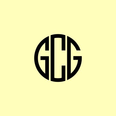 Creative Rounded Initial Letters GCG Logo. It will be suitable for which company or brand name start those initial. clipart