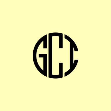 Creative Rounded Initial Letters GCI Logo. It will be suitable for which company or brand name start those initial. clipart