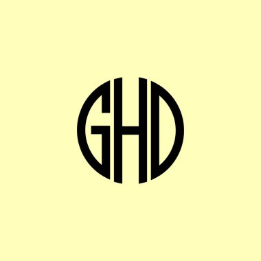 Yaratıcı Yuvarlak Baş harfler GHD logosu. Bu başlangıç için hangi şirket veya markanın adı uygun olacaktır.