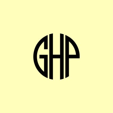 Creative Rounded Initial Letters GHP Logo. It will be suitable for which company or brand name start those initial. clipart