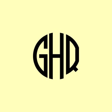 Creative Rounded Initial Letters GHQ Logo. It will be suitable for which company or brand name start those initial. clipart