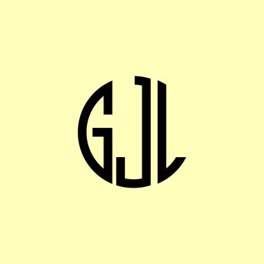 Creative Rounded Initial Letters GJL Logo. It will be suitable for which company or brand name start those initial. clipart