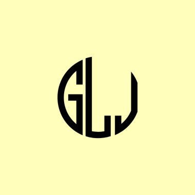 Creative Rounded Initial Letters GLJ Logo. It will be suitable for which company or brand name start those initial. clipart