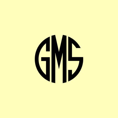 Creative Rounded Initial Letters GMS Logo. It will be suitable for which company or brand name start those initial. clipart