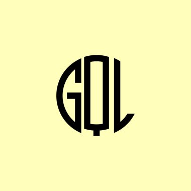 Creative Rounded Initial Letters GQL Logo. It will be suitable for which company or brand name start those initial. clipart