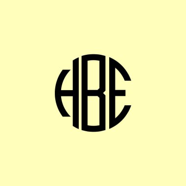 Creative Rounded Initial Letters HBE Logo. It will be suitable for which company or brand name start those initial.