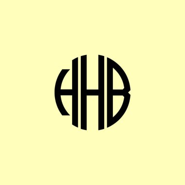 Creative Rounded Initial Letters HHB Logo. It will be suitable for which company or brand name start those initial. clipart