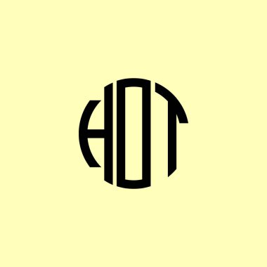 Yaratıcı Yuvarlak Harfler Sıcak Logo. Bu başlangıç için hangi şirket veya markanın adı uygun olacaktır.