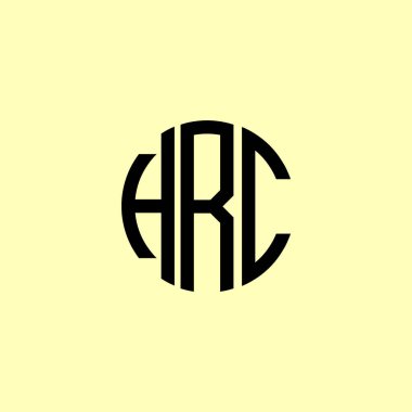 Creative Rounded Initial Letters HRC Logo. It will be suitable for which company or brand name start those initial.It will be suitable for which company or brand name start those initial. clipart