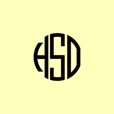 Yaratıcı Yuvarlak Harfler HSO logosu. Bu başlangıçlara hangi şirket veya markanın başlaması uygun olacaktır. Bu başlangıçtaki şirket veya marka adı için uygun olacaktır..