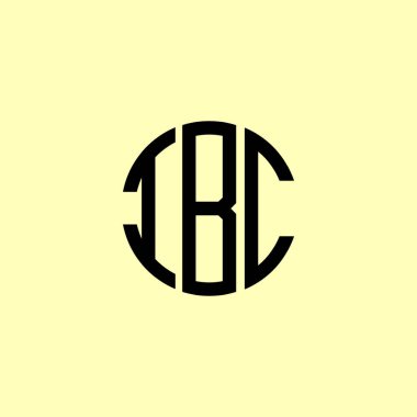 IBC Yuvarlak logo tasarımı. Bu logo üç soyut harf tarafından tasarlanmıştır..