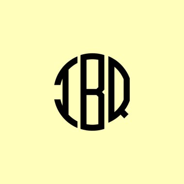 IBQ yuvarlak logo tasarımı. Bu logo üç soyut harf tarafından tasarlanmıştır..