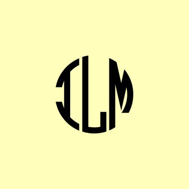 ILM yuvarlak logo tasarımı. Bu logo üç soyut harf tarafından tasarlanmıştır..