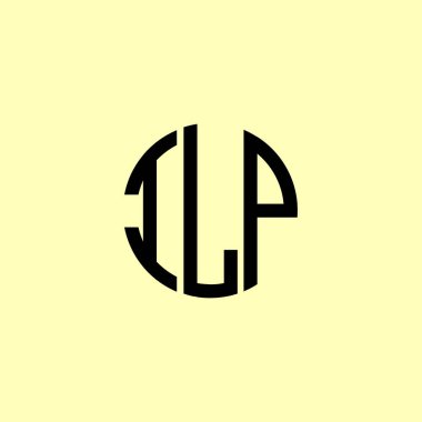 ILP yuvarlak logo tasarımı. Bu logo üç soyut harf tarafından tasarlanmıştır..