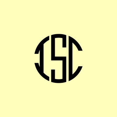 ISC yuvarlak logo tasarımı. Bu logo üç soyut harf tarafından tasarlanmıştır..