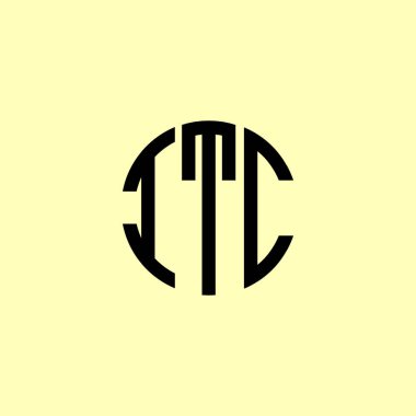 ITC yuvarlak logo tasarımı. Bu logo üç soyut harf tarafından tasarlanmıştır..