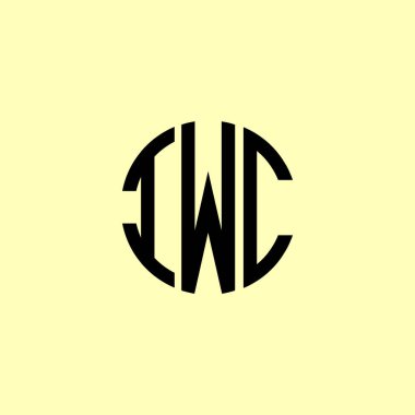 IWC yuvarlak logo tasarımı. Bu logo üç soyut harf tarafından tasarlanmıştır..