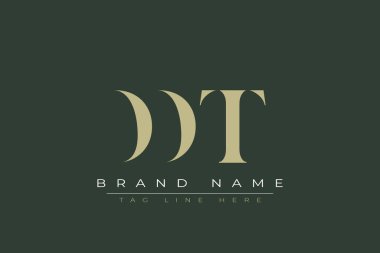 DDT abstract letter logo design. This logo is designed by three abstract letters. clipart