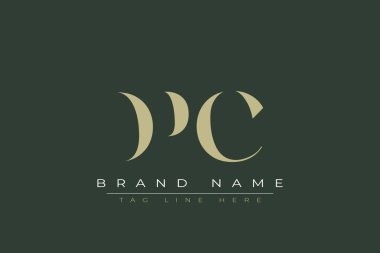 DPC abstract letter logo design. This logo is designed by three abstract letters. clipart