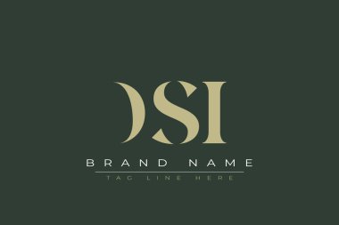 DSI soyut harf logosu tasarımı. Bu logo üç soyut harf tarafından tasarlanmıştır..