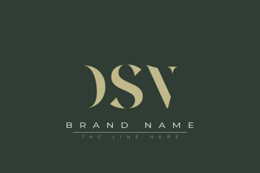 DSN soyut harf logosu tasarımı. Bu logo üç soyut harf tarafından tasarlanmıştır..