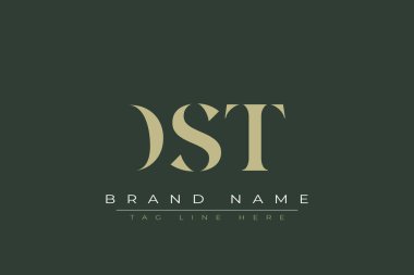 DST soyut harf logosu tasarımı. Bu logo üç soyut harf tarafından tasarlanmıştır..