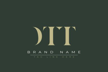 DTT soyut harf logosu tasarımı. Bu logo üç soyut harf tarafından tasarlanmıştır..