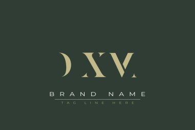 DXM abstract letter logo design. This logo is designed by three abstract letters. clipart