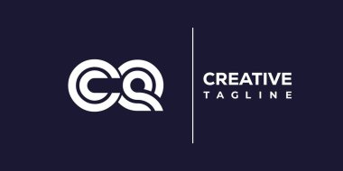 CE soyut minimalist harfler logo monogramı. Bu minimalist bir logo, bu logo iki küçük harf ile tasarlanmış.