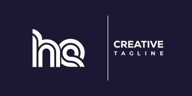 O soyut minimalist harfler logo monogramı. Bu minimalist bir logo, bu logo iki küçük harf ile tasarlanmış.