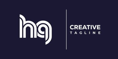 Karargah soyut minimalist harfler logo monogramı. Bu minimalist bir logo, bu logo iki küçük harf ile tasarlanmış.