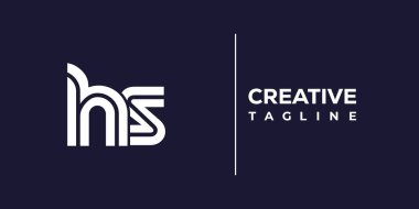 Soyut minimalist harfler logo monogramı. Bu minimalist bir logo, bu logo iki küçük harf ile tasarlanmış.