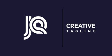 JE soyut minimalist harfler logo monogramı. Bu minimalist bir logo, bu logo iki küçük harf ile tasarlanmış.