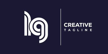 LG soyut minimalist harfler logo monogramı. Bu minimalist bir logo, bu logo iki küçük harf ile tasarlanmış.