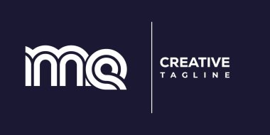 Benim soyut minimalist harflerim Logo Monogram. Bu minimalist bir logo, bu logo iki küçük harf ile tasarlanmış.