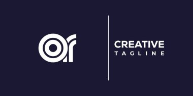 Ya da soyut minimalist harfler logo monogramı. Bu minimalist bir logo, bu logo iki küçük harf ile tasarlanmış.