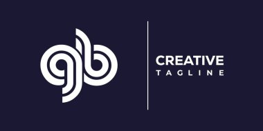 Oyun kurucu minimalist harfler Logo Monogram. Bu minimalist bir logo, bu logo iki küçük harf ile tasarlanmış.