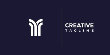 RR soyut minimalist harfler logo monogramı. Bu minimalist bir logo, bu logo iki küçük harf ile tasarlanmış.