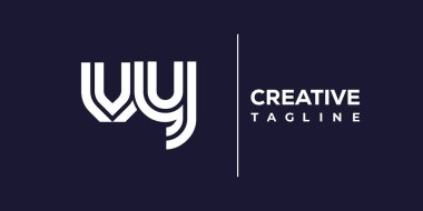 Çok soyut minimalist harfler, Logo Monogram. Bu minimalist bir logo, bu logo iki küçük harf ile tasarlanmış.