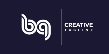 Barbekü soyut minimalist harfler logo monogramı. Bu minimalist bir logo, bu logo iki küçük harf ile tasarlanmış.