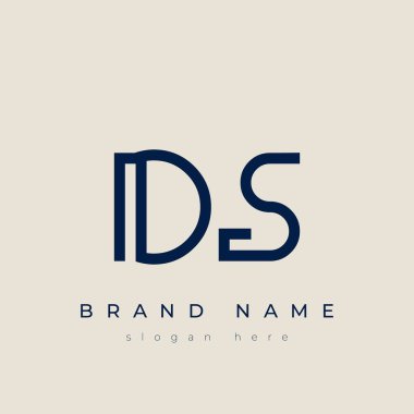 D ve S logo tasarımı. DS soyut Harfler Logosu Monogramı. Bu logo tasarımı bir markayı, şirketi veya bireyi temsil eden görsel bir sembol oluşturma sürecidir..