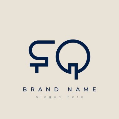 F and Q logo design. FQ abstract Letters Logo Monogram. This logo design is the process of creating a visual symbol that represents a brand, company, or individual. clipart