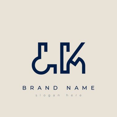 L and K logo design. LK abstract Letters Logo Monogram. This logo design is the process of creating a visual symbol that represents a brand, company, or individual. clipart