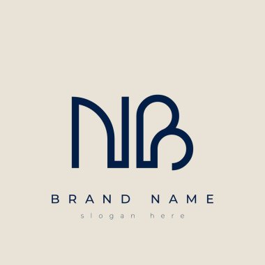 N ve B logo tasarımı. NB soyut Harfler Logosu Monogramı. Bu logo tasarımı bir markayı, şirketi veya bireyi temsil eden görsel bir sembol oluşturma sürecidir..