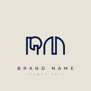 R and M logo design. RM abstract Letters Logo Monogram. This logo design is the process of creating a visual symbol that represents a brand, company, or individual. clipart