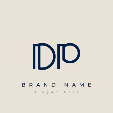 D and P logo design. DP abstract Letters Logo Monogram. This logo design is the process of creating a visual symbol that represents a brand, company, or individual. clipart